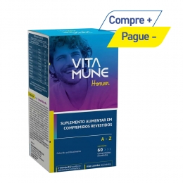Vita Mune Homem - Suplemento Vitamínico-Mineral de A-Z com 60 Comprimidos - Cimed