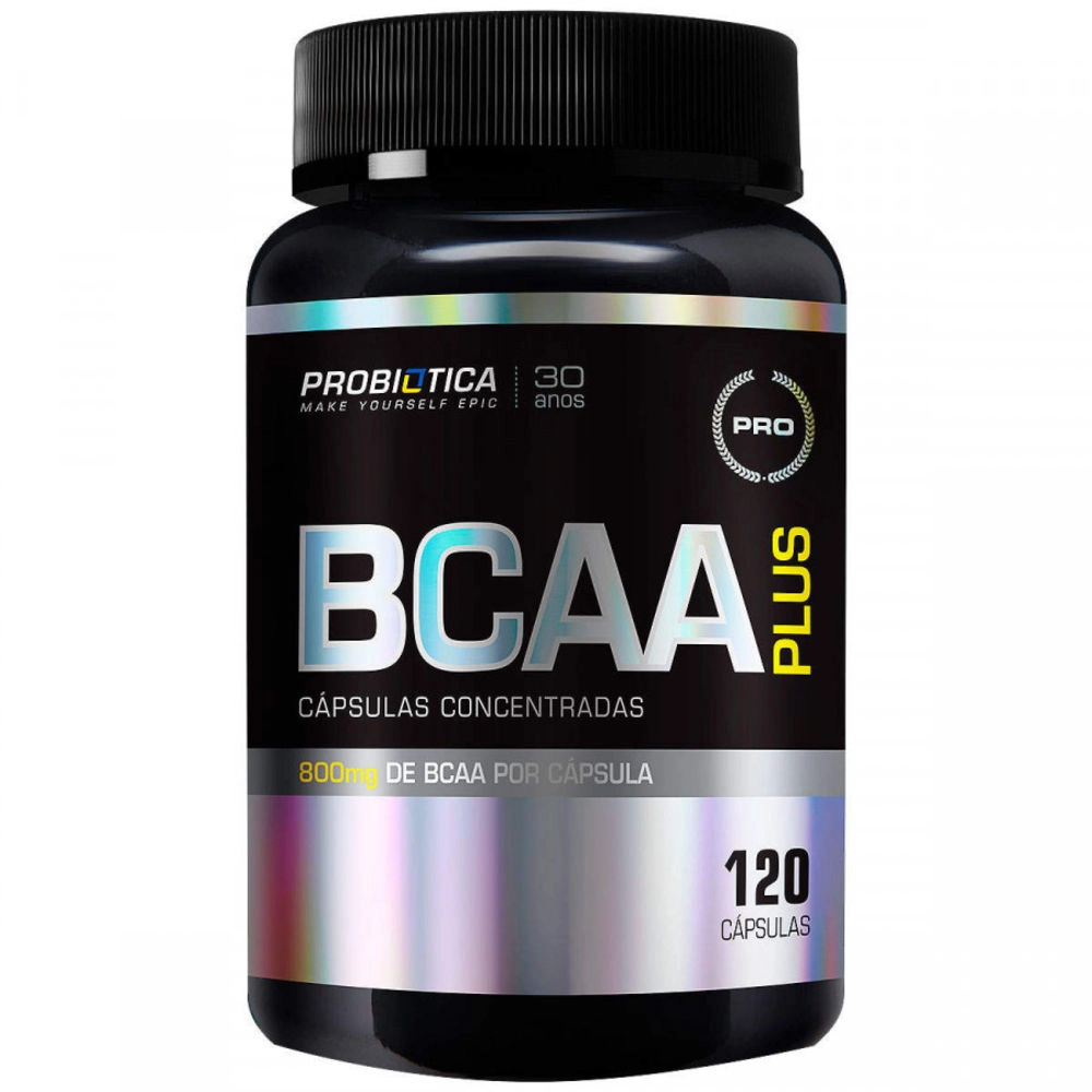 BCAA Plus 800mg com 120 Cápsulas - Probiótica