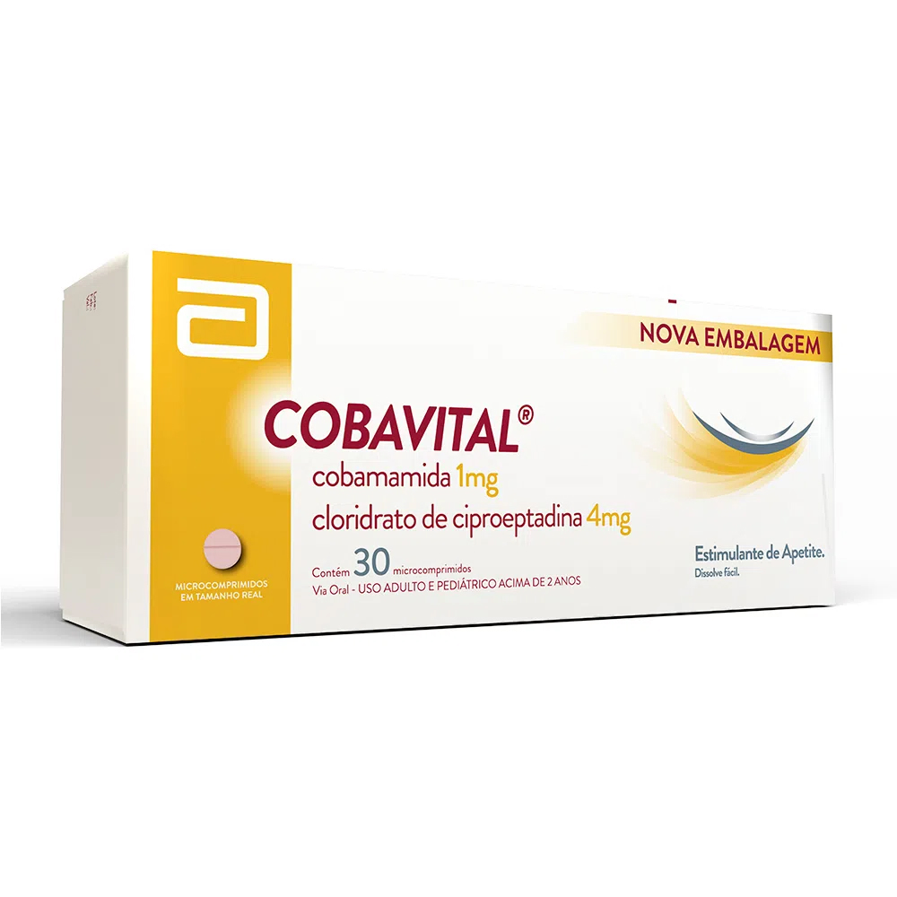 Cobavital - Estimulante de Apetite com 30 Comprimidos - Abbott