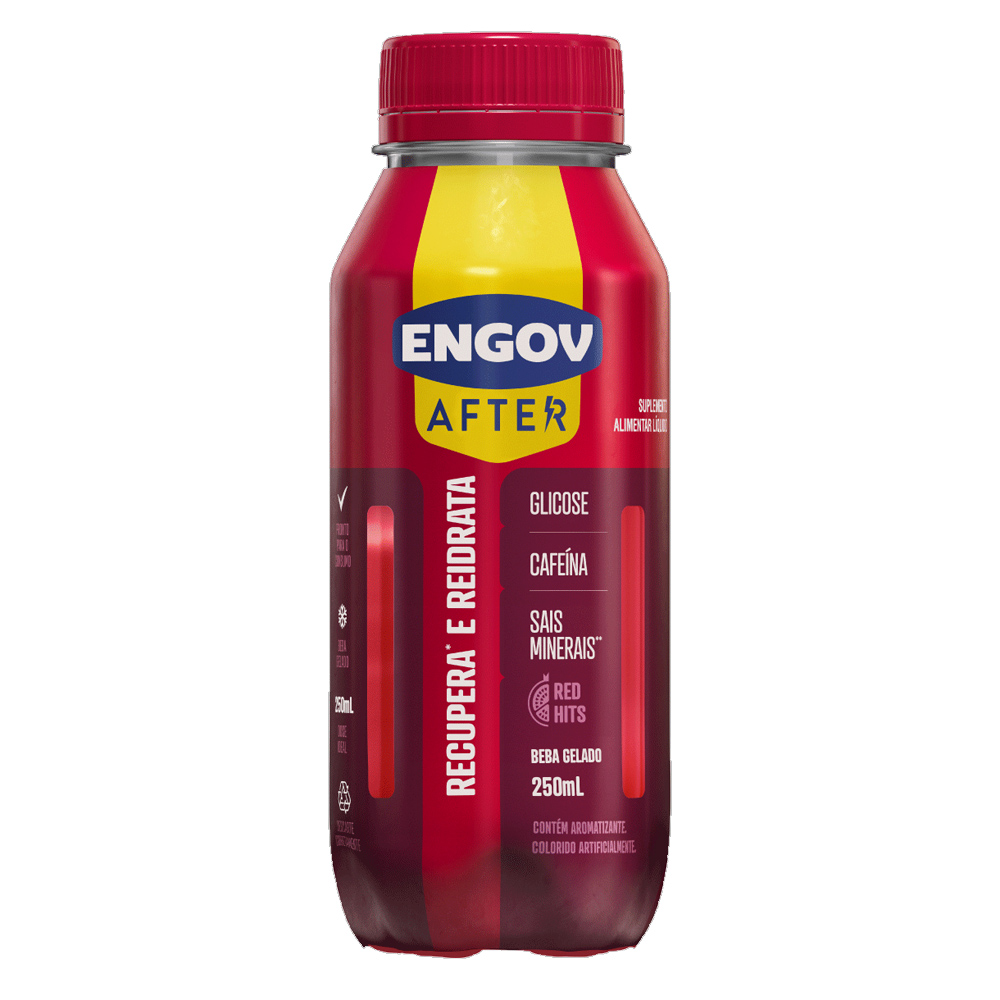 Engov After Sabor Red Hits com 250ml - Para Ressaca