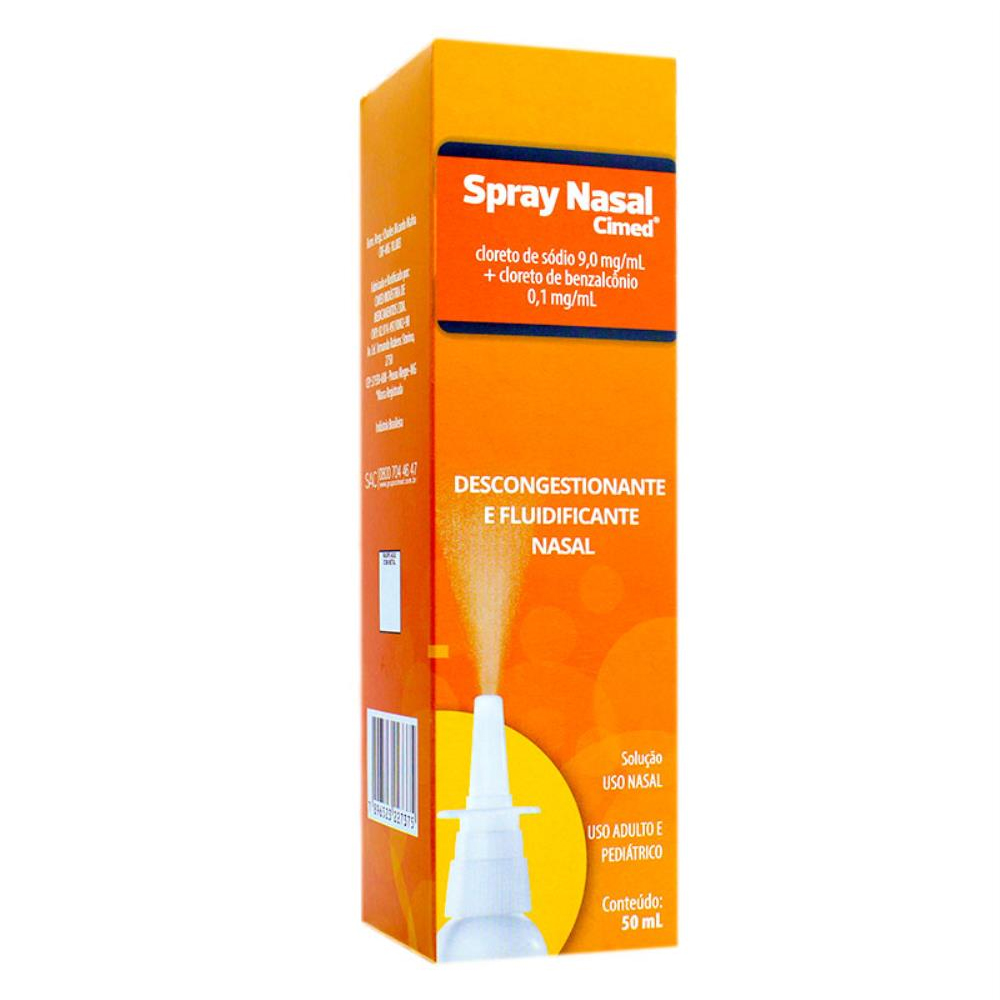 Spray Nasal 9mg/ml com 50ml - Desongestionante Nasal - Cimed