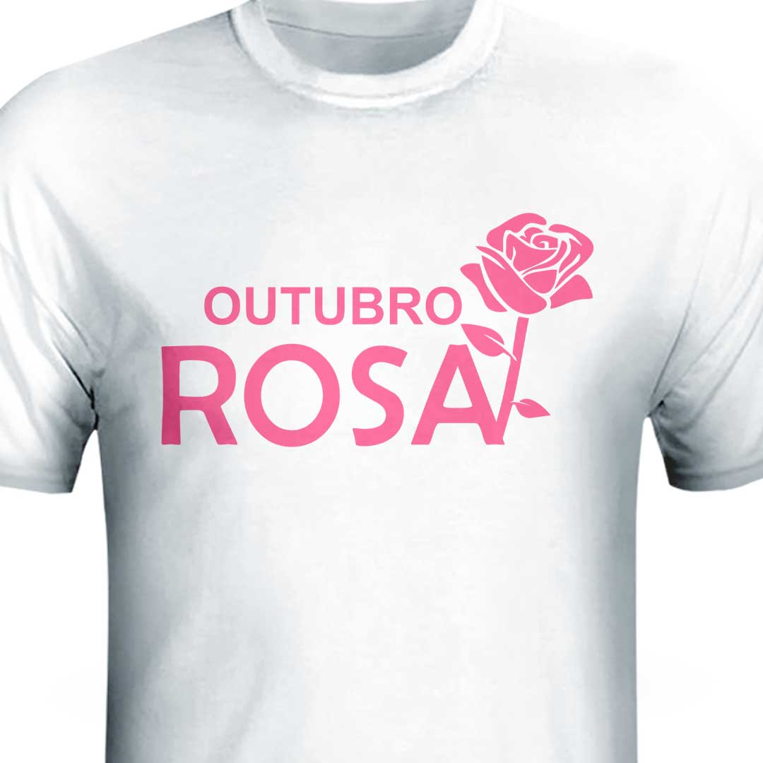 Camisa - Outubro Rosa Flor