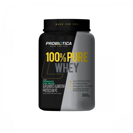 100% Pure Whey Pote 900G - Probiótica