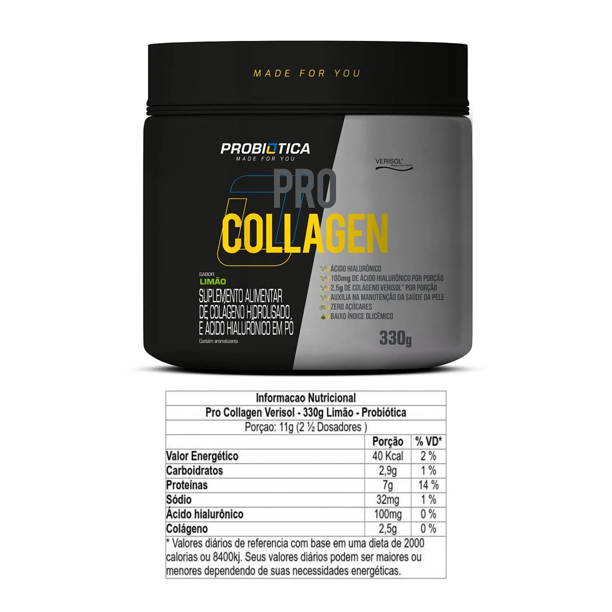 Pro Colágeno 330g - Probiótica
