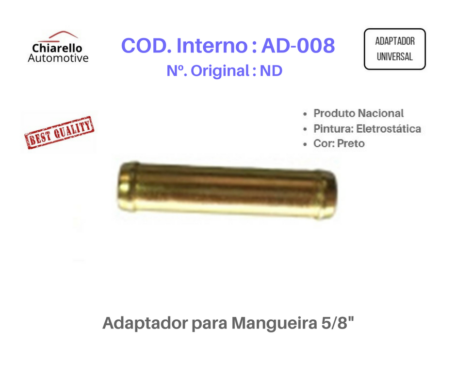 Adaptador para Mangueira 5/8" - Chiarello Automotive