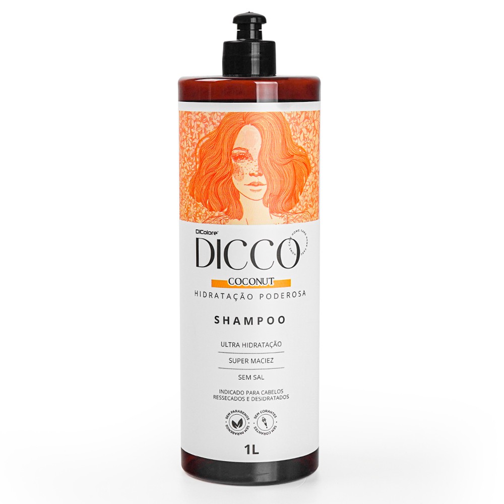 Shampoo de Hidratação e Nutrição Intensiva Coconut - DICCO