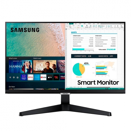 Monitor Smart Samsung 24'' Led IPS Full HD, Bluetooth, HDR, Tizen, AirPlay 2, HDMI LS24AM506NLMZD