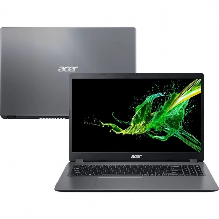 Notebook Acer A315 Intel Core I5-10210u Memoria 4gb Hd 1tb Ssd 120gb Tela 15.6' Windows 10 Home Prata