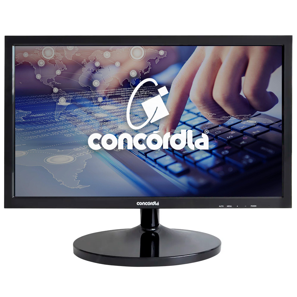 Computador Concórdia Com Monitor 18,5'' Processador Core i3 10100 8GB DDR4 SSD 240GB Linux