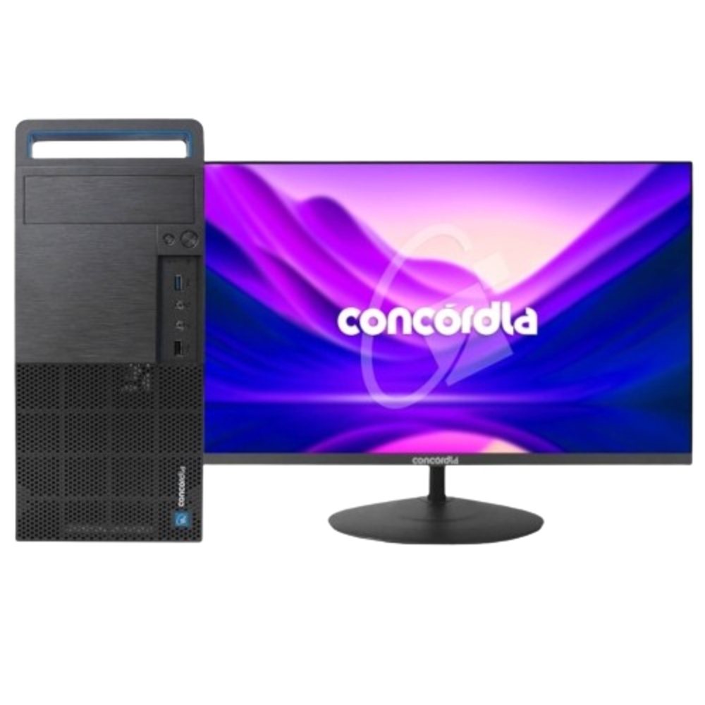 Computador Concórdia Com Monitor 23,8'' Processador Core I7 10700 8GB DDR4 SSD 480GB Linux