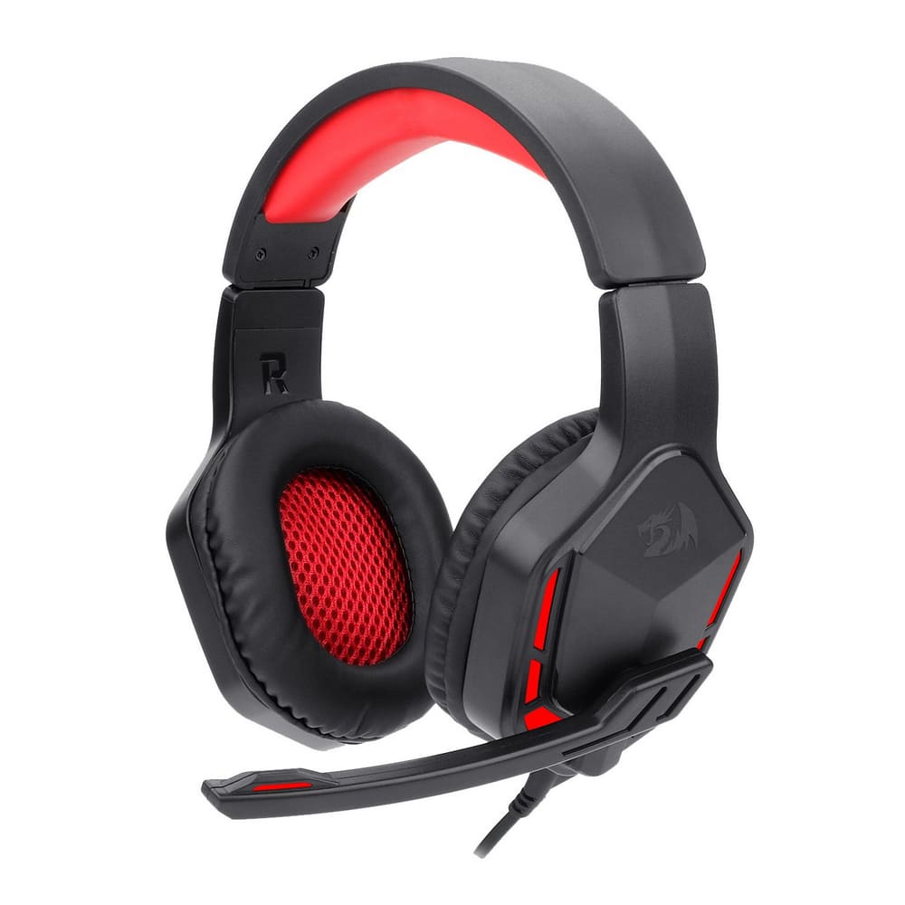 Headset Gamer Redragon Themis 2 Preto E Vermelho P2 Com Microfone Sem Led - H220n 