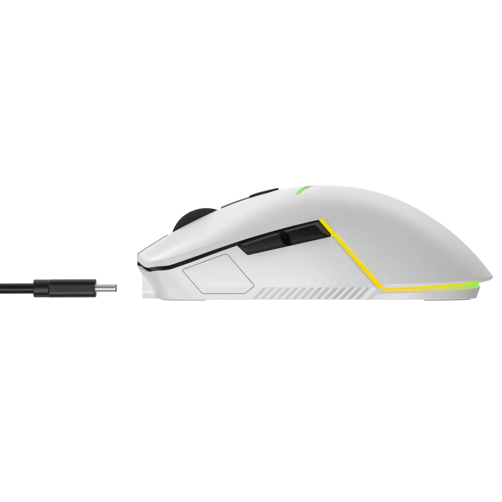 Mouse Gamer Force One Sirius 10.000 DPI - RGB, Wireless, USB-C