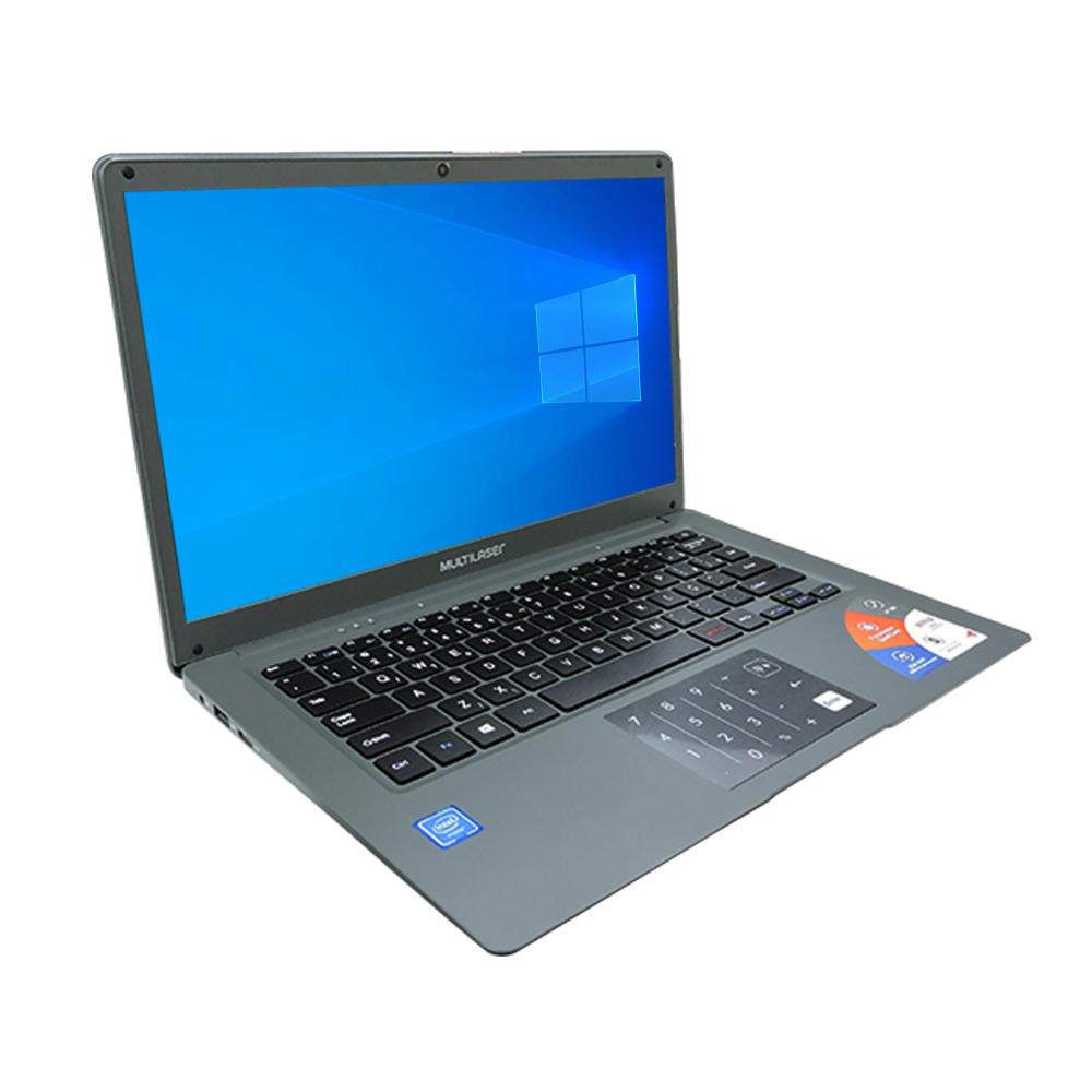 Notebook Multilaser Pc131 Legacy Atom Z8350 Ram 2gb Hd 32gb Tela 14" Windows 10 Home Cinza 