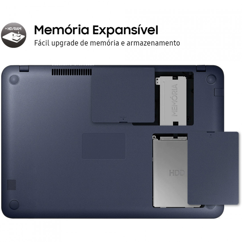Notebook Samsung Essentials E30 Np350 Core I3 7020u 4gb Ssd 120gb Tela 15.6' Fhd Windows 10 Home
