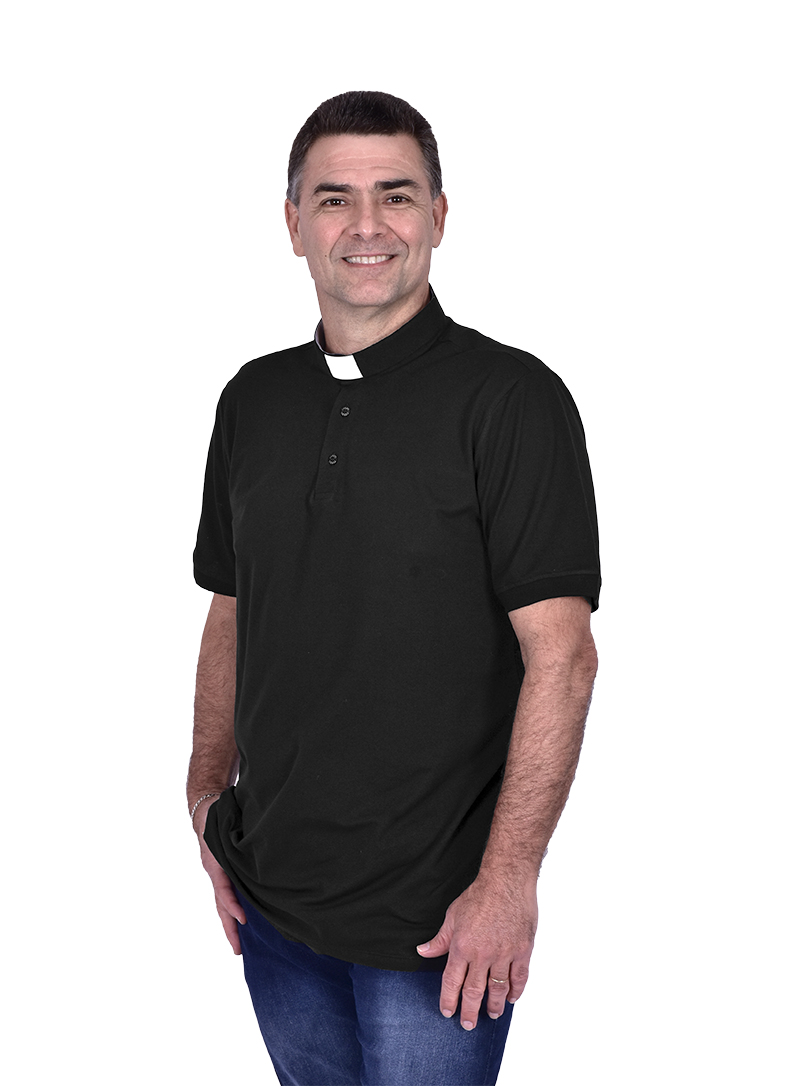 Clerical Polo Negro PL001
