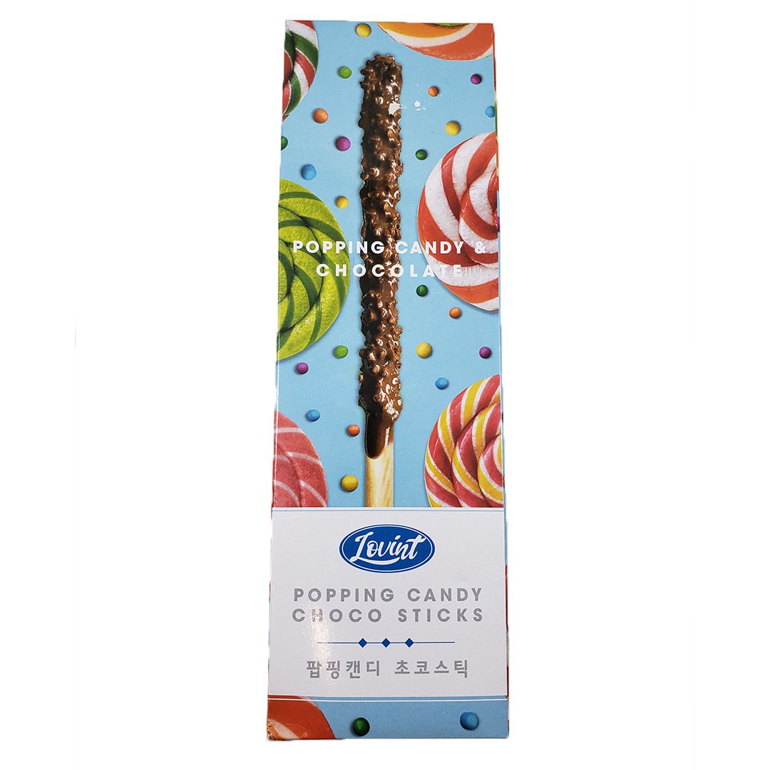 Biscoito Choco Sticks Lovint Popping Candy 54g