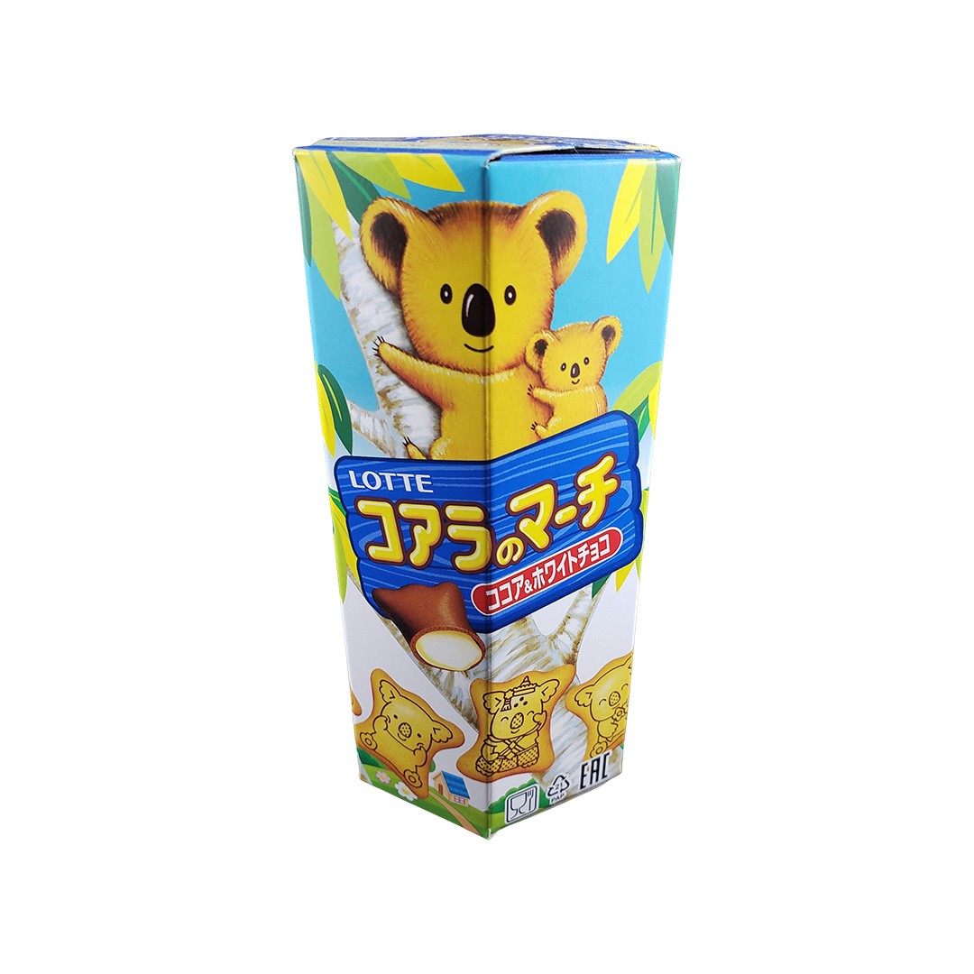 Biscoito Koala no Machi Lotte Chocolate Branco 37g
