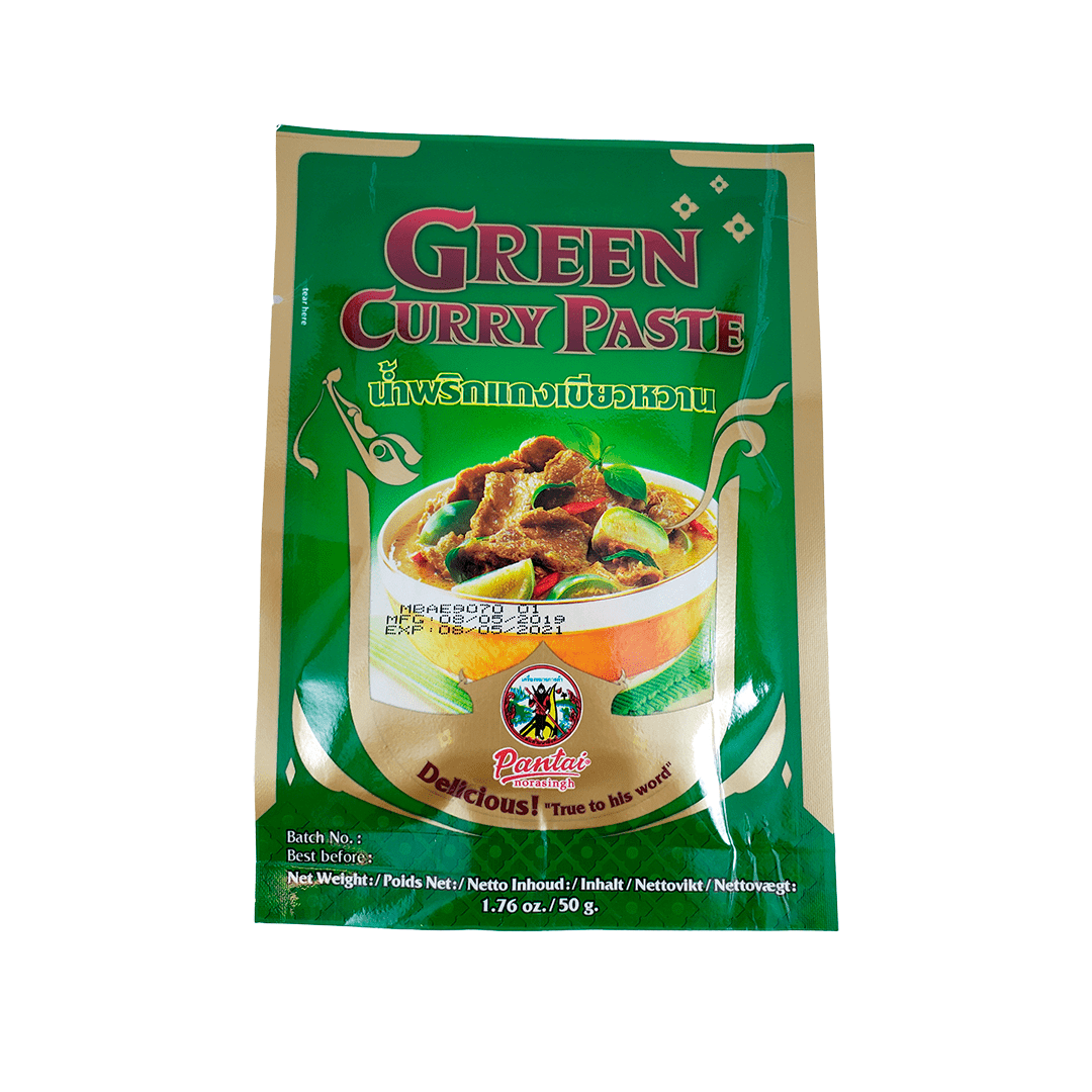 Pasta de Curry Verde Tailandês Green Curry Paste Pantai 50g