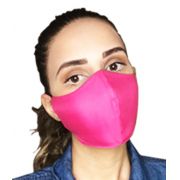 Máscara de tecido Tactel (microfibra) com duas camadas de proteção.