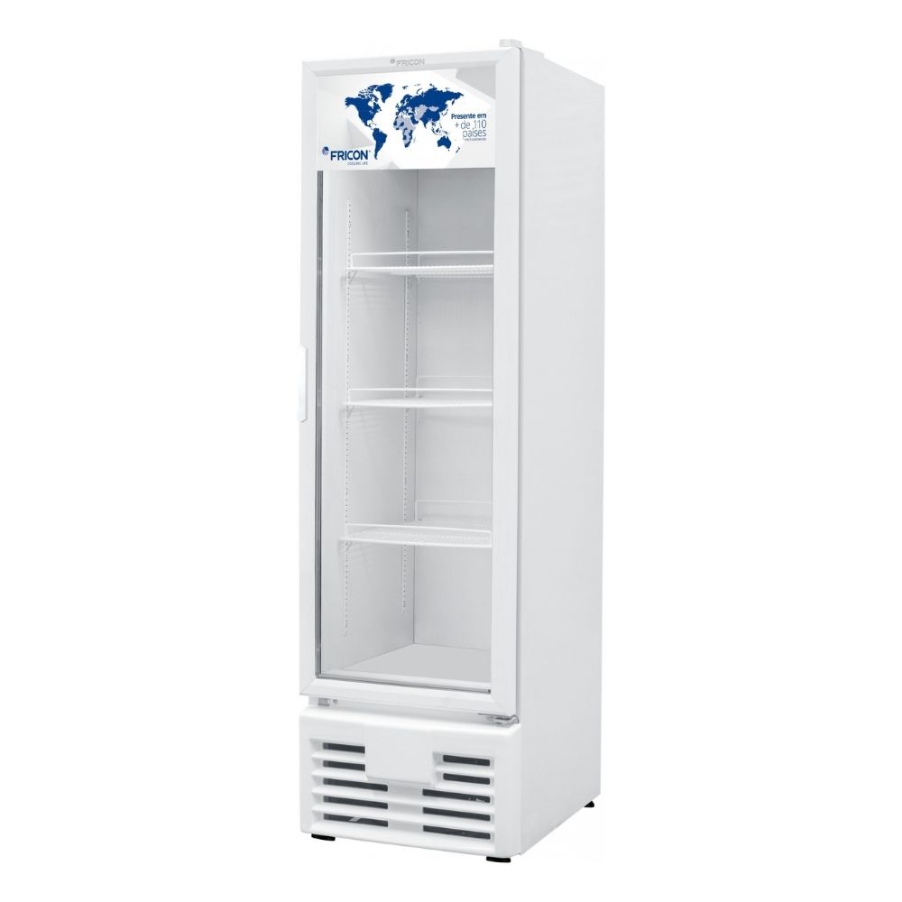 Freezer Vertical 284 Litros Porta de Vidro Branco Fricon - VCED284-2V000