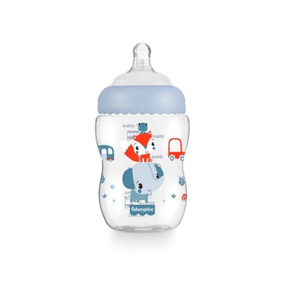 Kit 2 Mamadeiras First Moments Azul 270/330ml Fisher Price