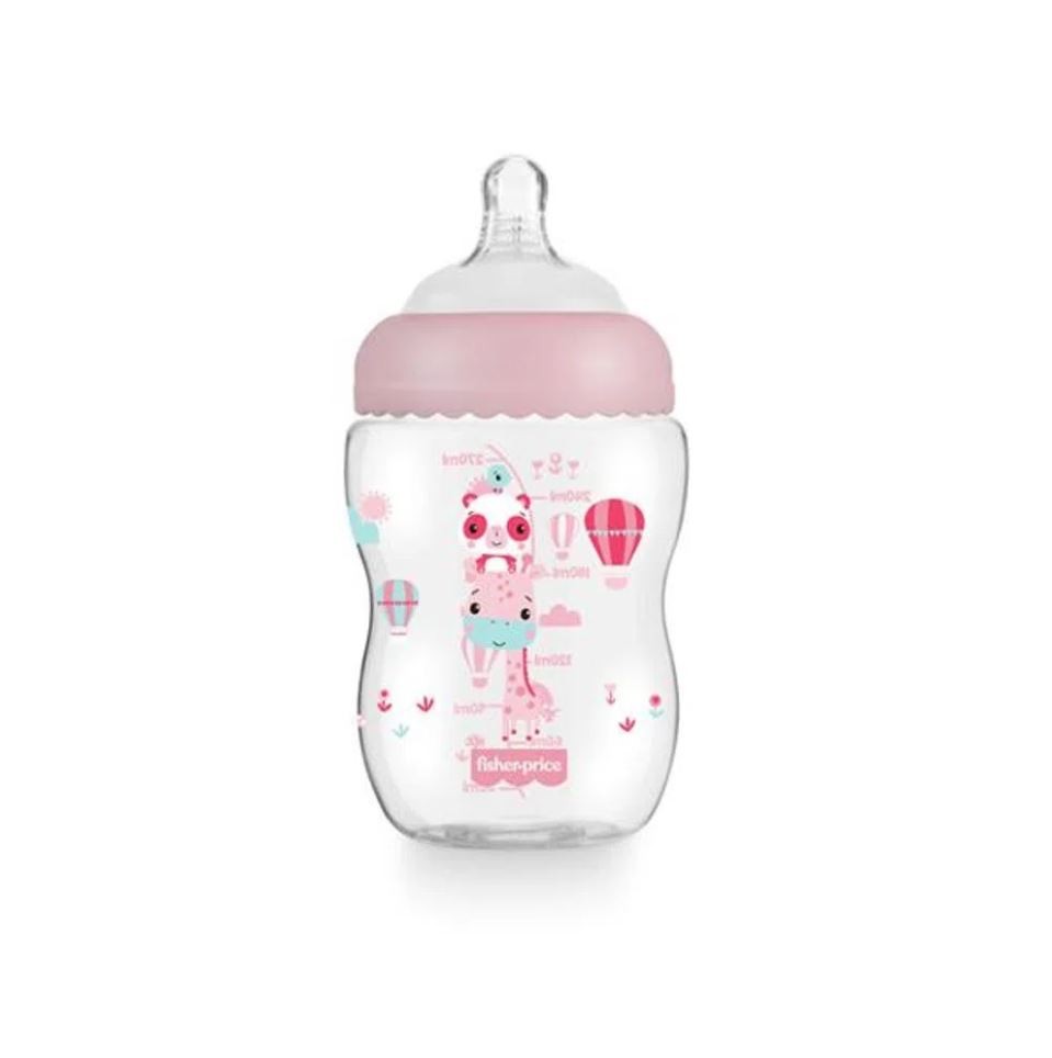 Kit 2 Mamadeiras First Moments Rosa 270/330ml Fisher Price