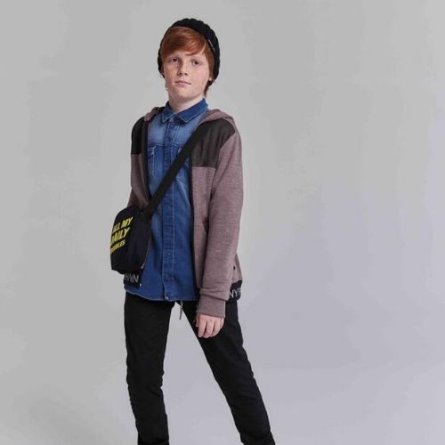 Camisa Jeans Infantil Masculina com Bolsos Johnny Fox