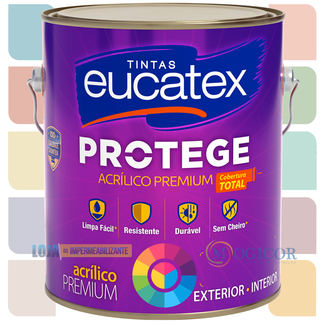 Tinta Lavável 3,6l Fosca - Acrílica Premium Eucatex Protege