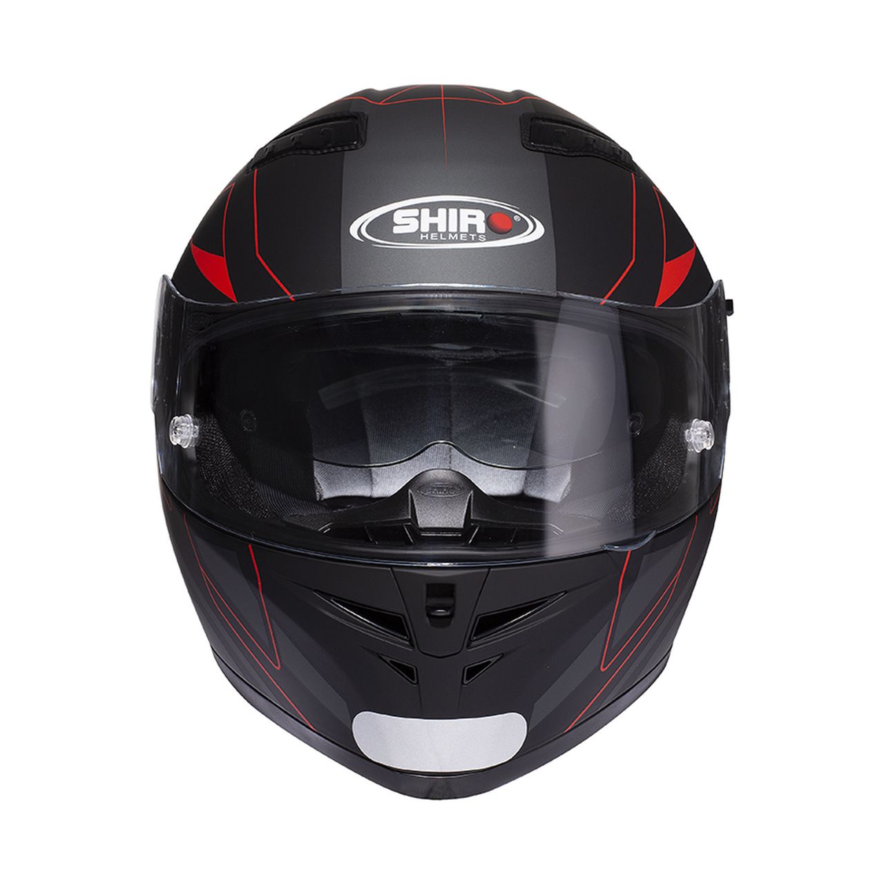 Capacete Shiro Integral Strada com Óculos Interno SH-600 Elite Preto Fosco e Vermelho
