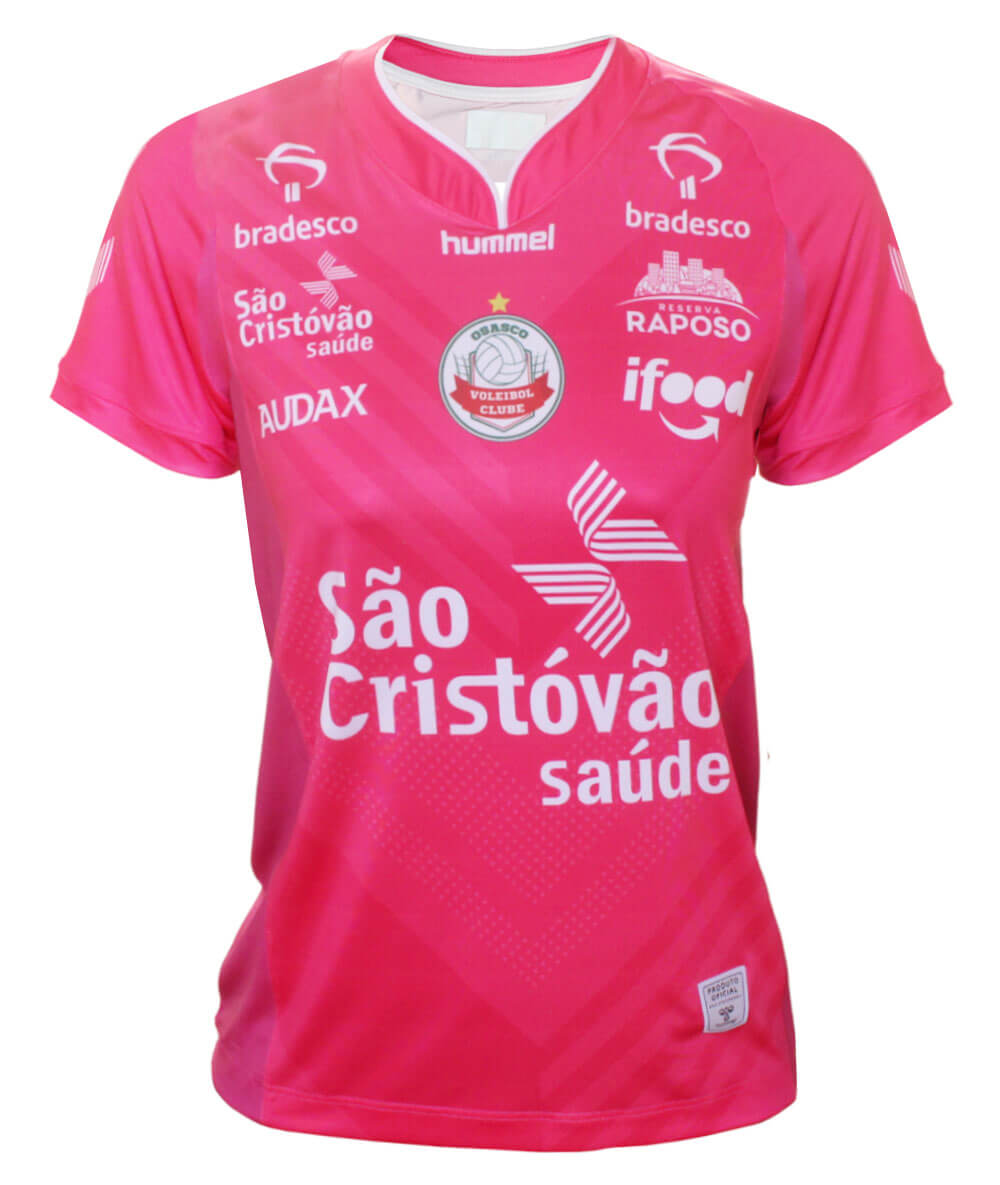 Camisa de Vôlei Osasco 2020/21 Rosa - Feminina