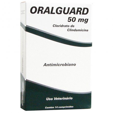 Antimicrobiano Oralguard para Cães e Gatos 50mg  14 Comprimidos