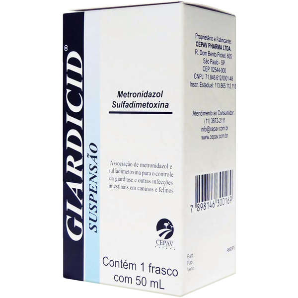 Antibiótico Giardicid Suspensão 50ml