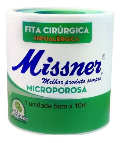 Fita Micropore Branca Missner 5cm X 10m (18 Und)