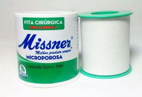 Fita Micropore Branca Missner 5cm X 10m (18 Und)