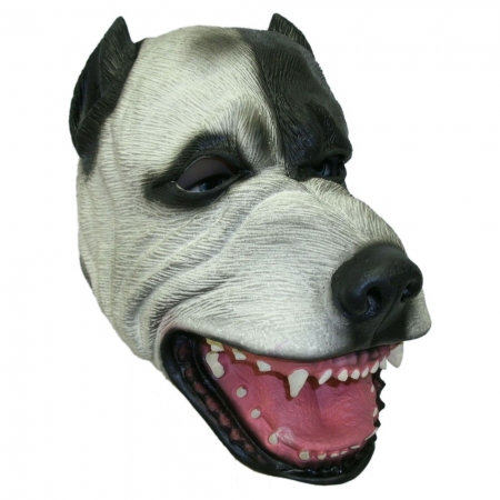 Máscara Cachorro Pitbull - Látex