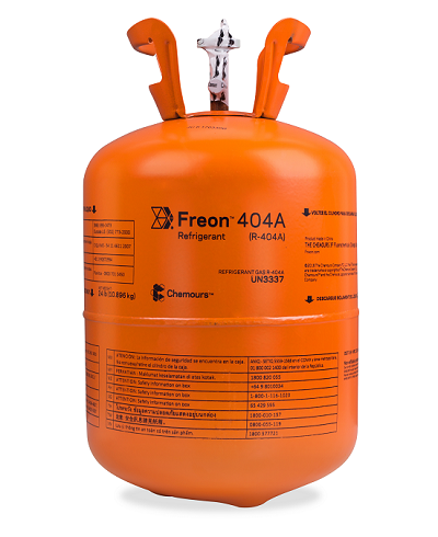 Fluido Refrigerante FREON 404A (R-404A) DAC - 10,896Kg (Antigo Dupont Suva  404A)
