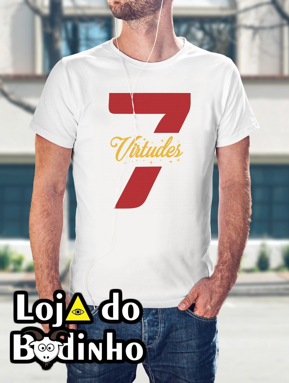 Camiseta 7 Virtudes - 3 Opções de Cores