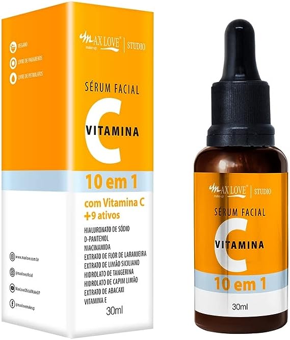 Sérum Facial Vitamina C 10 em 1 Max Love (165268142)