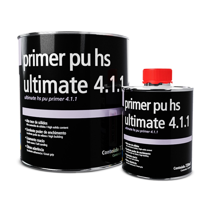 Kit Primer PU HS Ultimate 4.1.1 | 720ml + Catalisador | 180ml