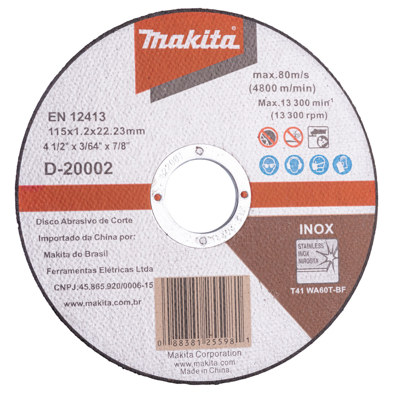 Disco De Corte Para Ferro Makita 115mm