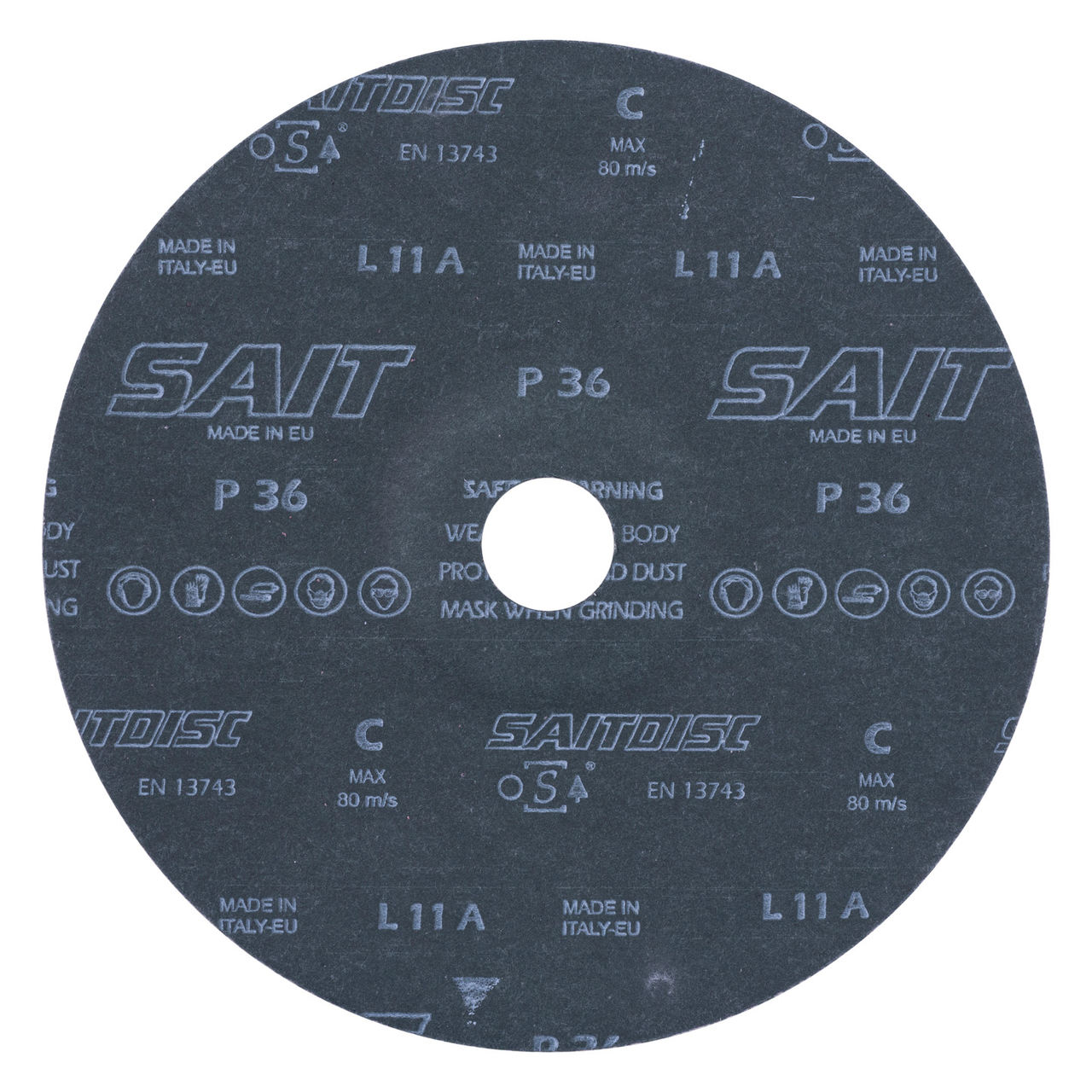 Disco de lixa de fibra SAIT W 180mm
