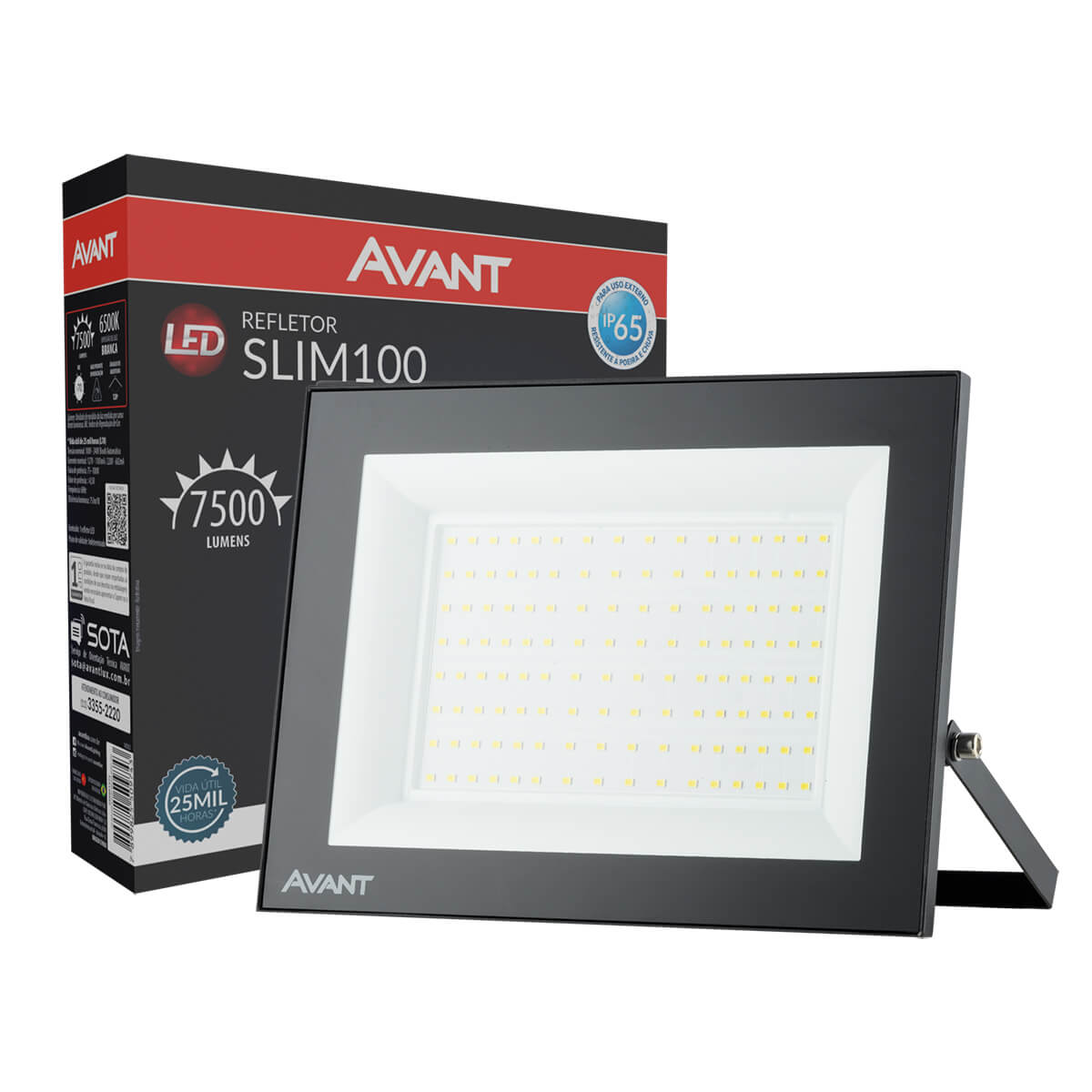 Refletor LED 100W IP65 Bivolt - Avant