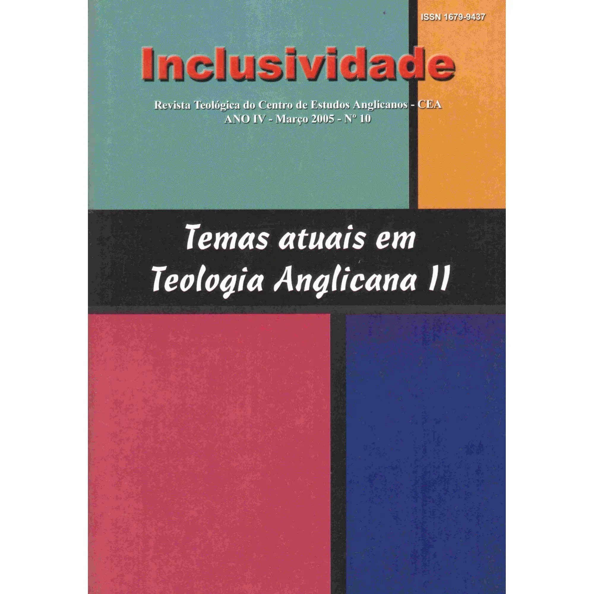 Revista INCLUSIVIDADE N° 10: Temas atuais em teologia anglicana II