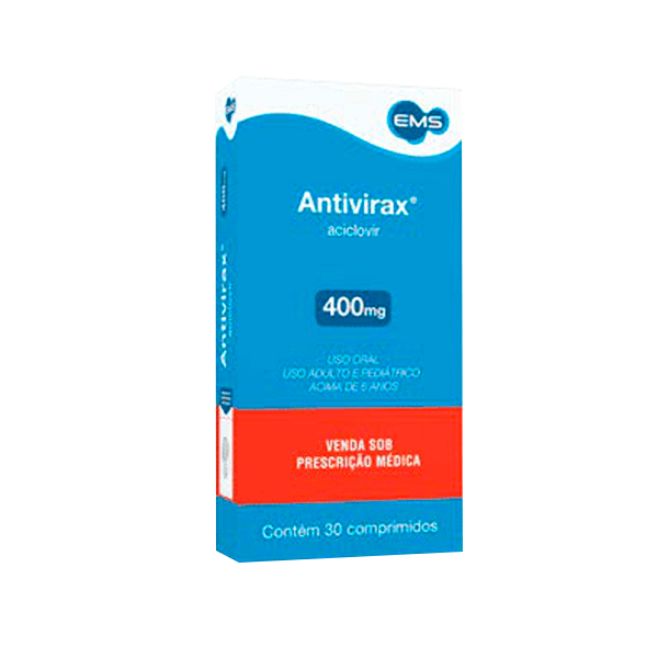 Antivirax 400MG com 30 comprimidos - EMS