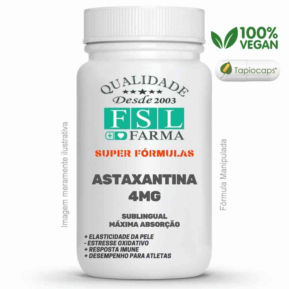 Astaxantina 4 mg Sublingual Vegana ®