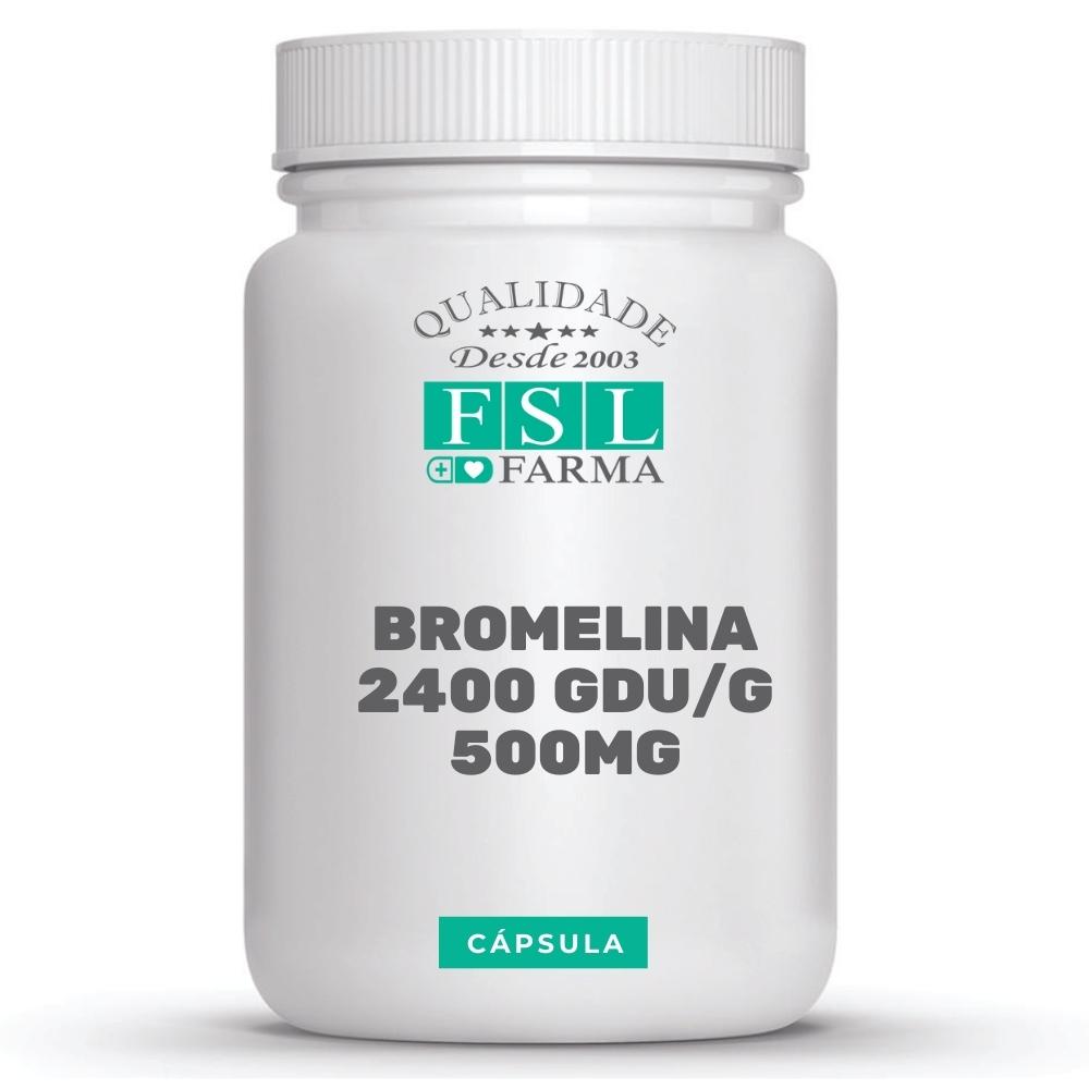 Bromelina 2400 GDU/g (Alta Potência) 500mg
