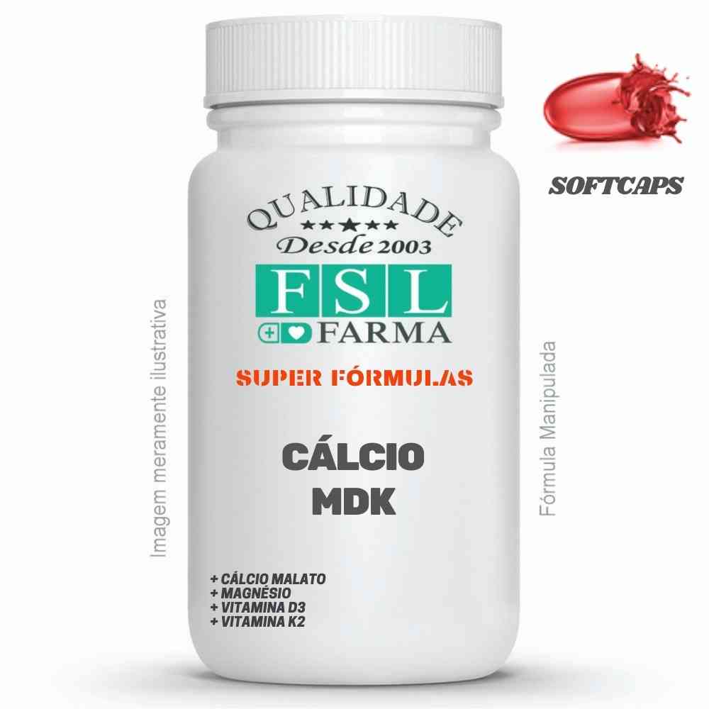 Cálcio MDK + Magnésio + D3 + K2 - Softcaps ®