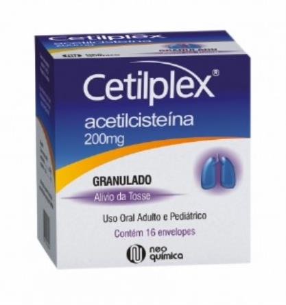 Cetilplex (Acetilcisteína) 200Mg Gran Ct 16 Sachês X 5G