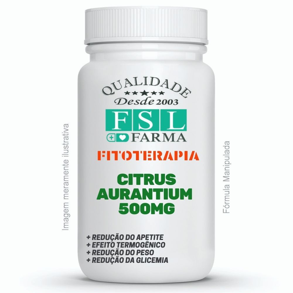 Citrus Aurantium Extrato Seco 500mg - Reduz Peso e Glicemia ®