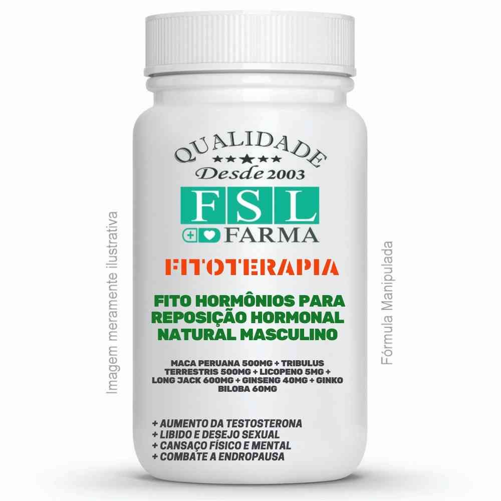 Fito Hormônios para Reposição Hormonal Natural Masculina: Testosterona + Libido + Estimulante Sexual